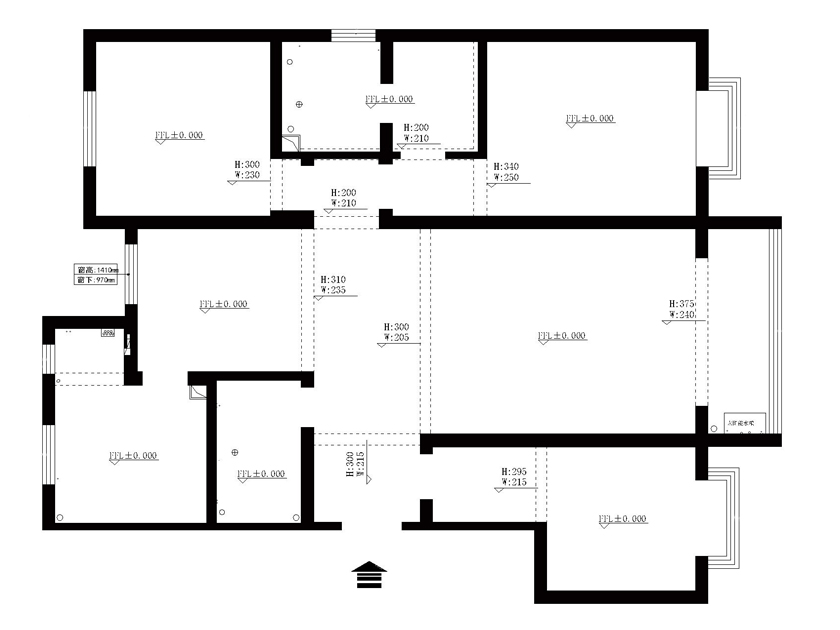 独特气质的家居设计,112户型现代轻奢设计风格