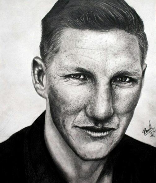 足球球星素描手绘图,足球球星素描头像漫画版