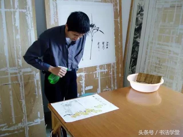 字画装裱全过程教程,书画手工浆糊装裱全过程