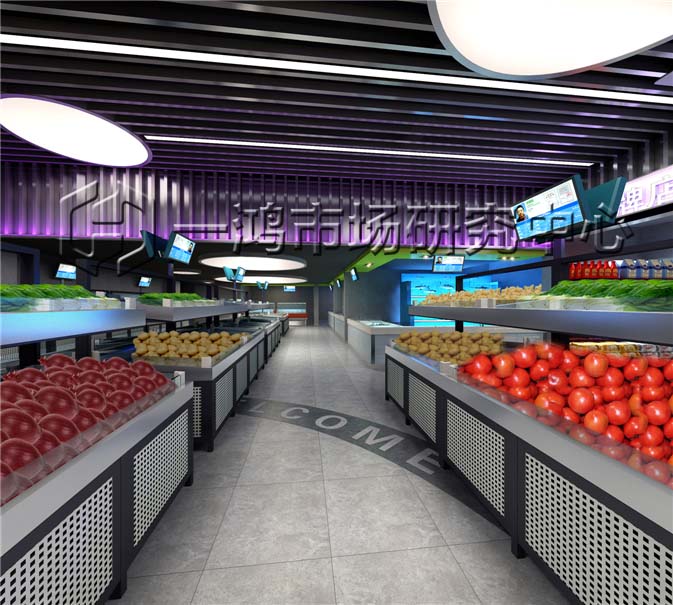 上海农贸市场设计案例哪家好,农贸菜市场设计案例效果图