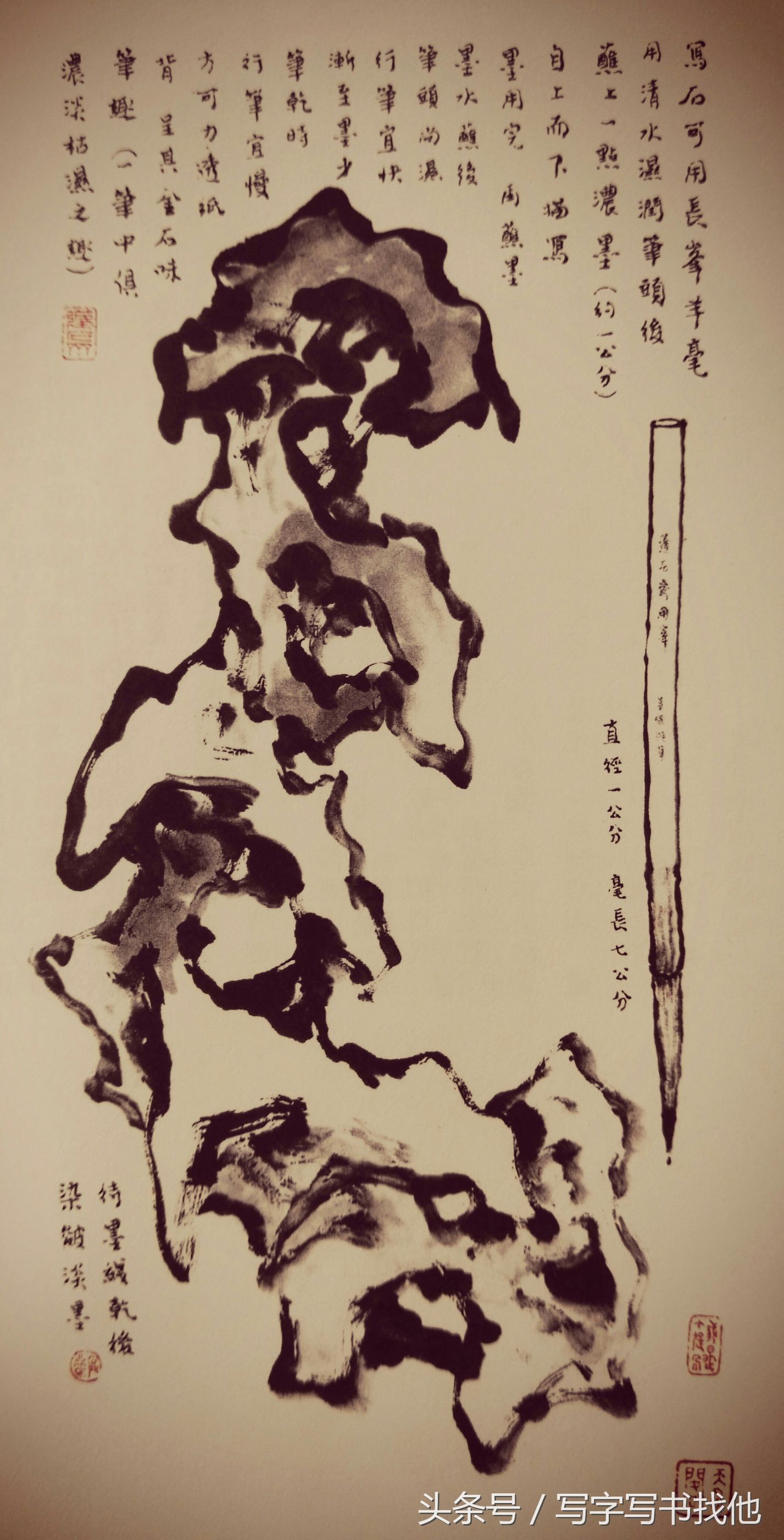 画湖石的每个步骤和技巧以及注意事项，全在这里