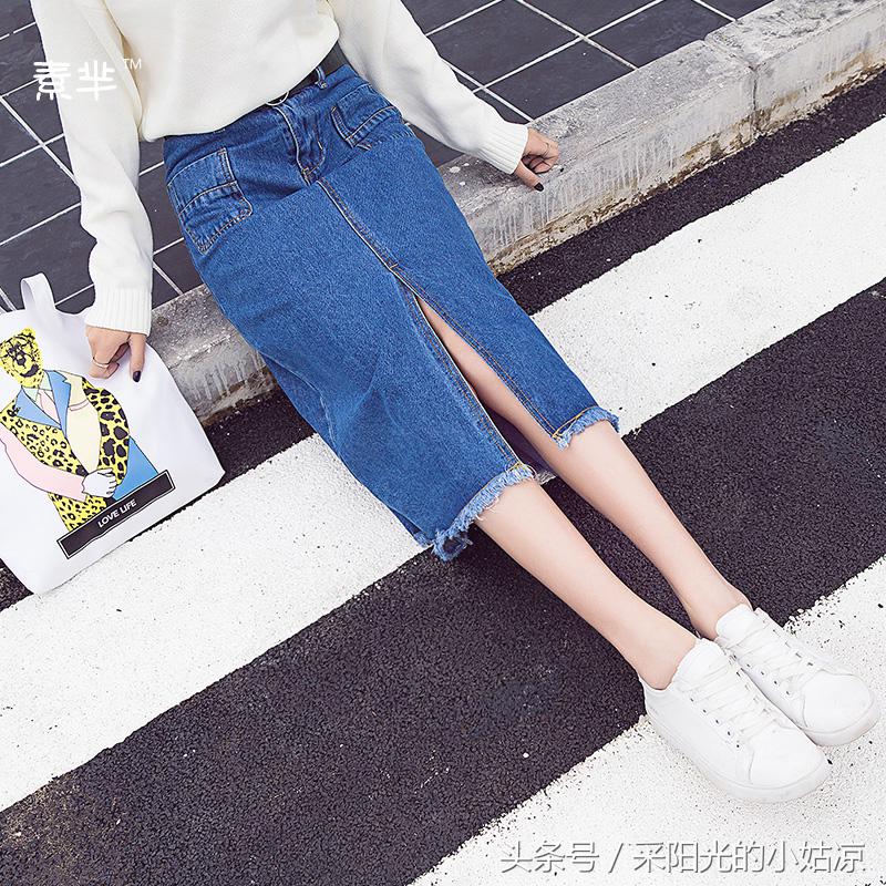 穿上牛仔半身裙，5招瞬间变身时髦文艺气质