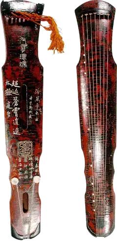 中国历代古琴图片大全,中国古琴图谱