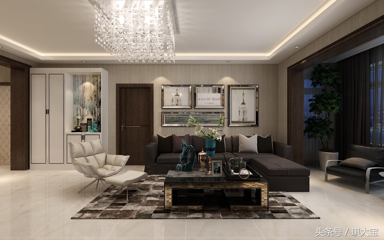 哈尔滨漫步巴黎顶层复式带露台,哈尔滨现代简约