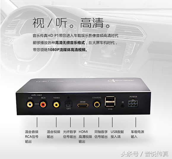 别浪费你的大屏车机了,HDP1让你在车里看蓝光大片!
