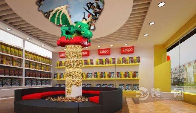 玩具店装修效果图,500元一平米玩具店装修