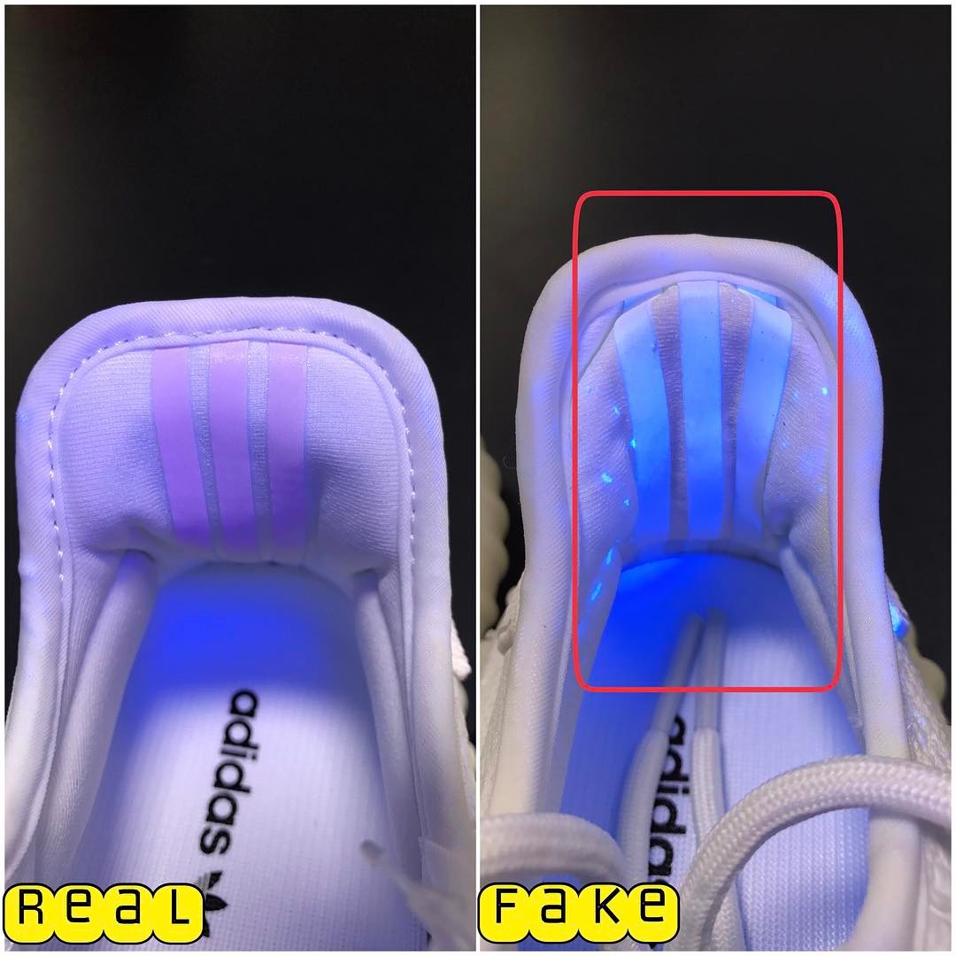 真假yeezy350对比冰蓝,如何对比真假yeezy350v2灰芝麻