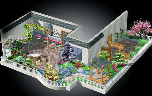 楼顶上的花园设计,楼顶花园设计案例欣赏