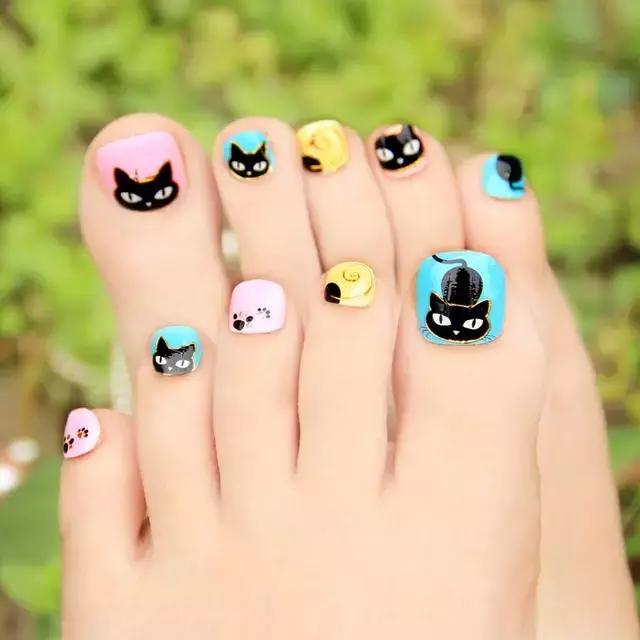 双手美甲贴怎么贴,超长又好看的美甲贴