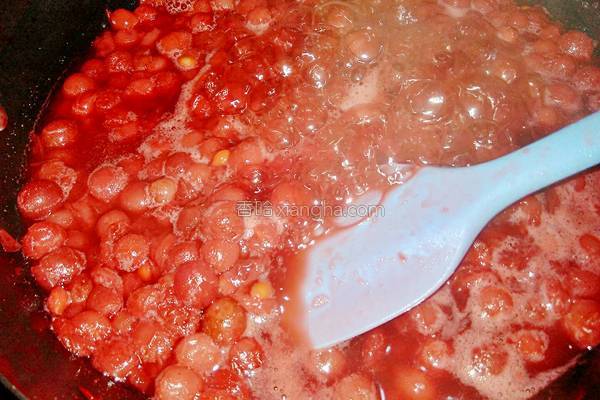 樱桃果酱怎么做不变色,樱桃果酱怎样做会红