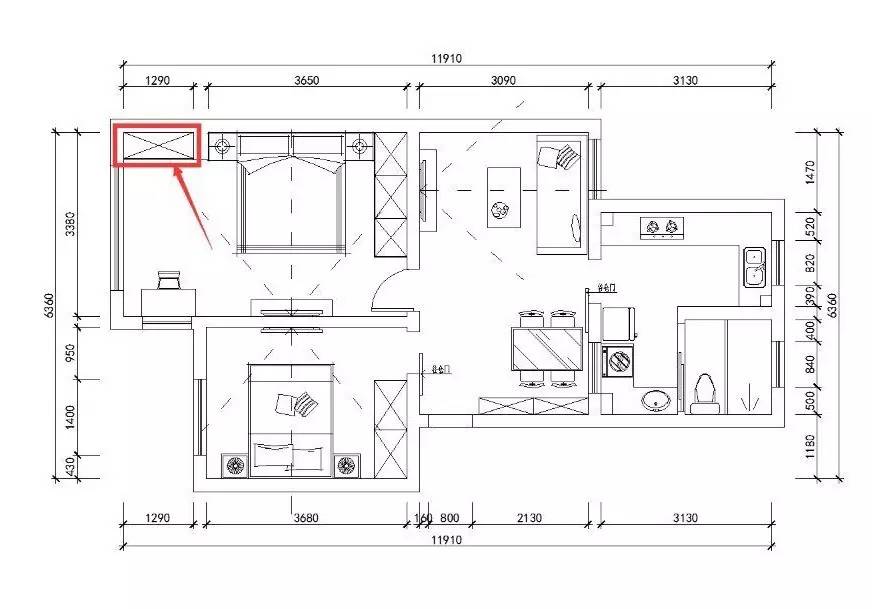 她改了两扇门，将家装成网图中的模样