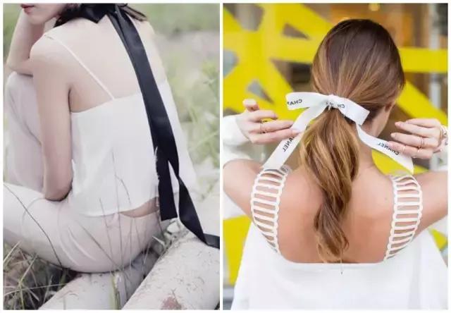 时尚真丝飘带穿搭,仙女风套装穿搭