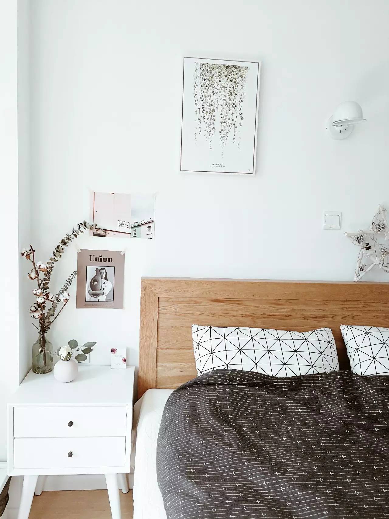 她改了两扇门，将家装成网图中的模样