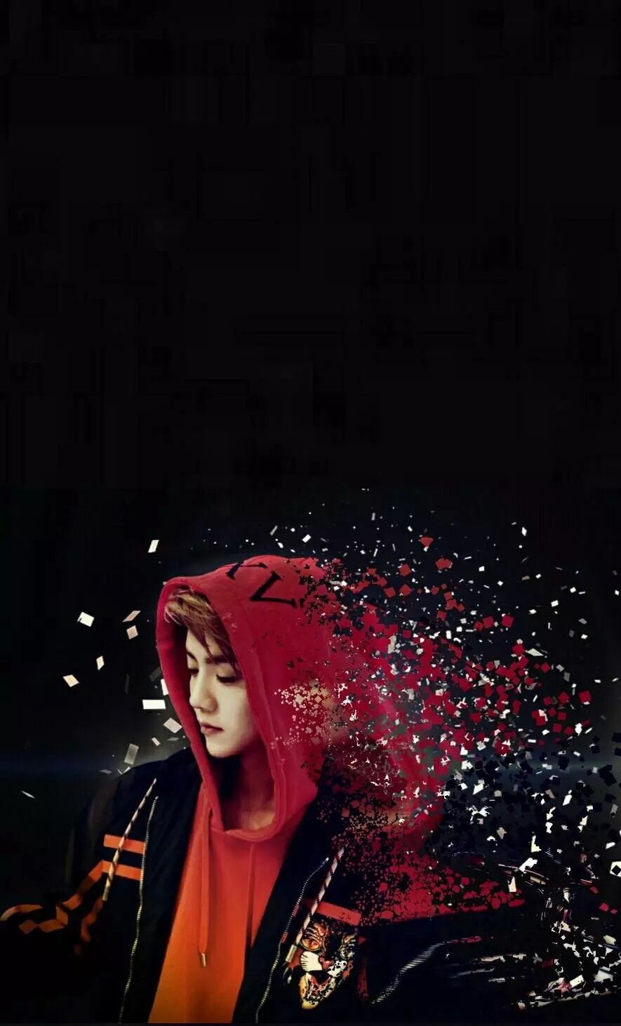 鹿晗最新壁纸高清无水印,鹿晗高清壁纸无水印加文字