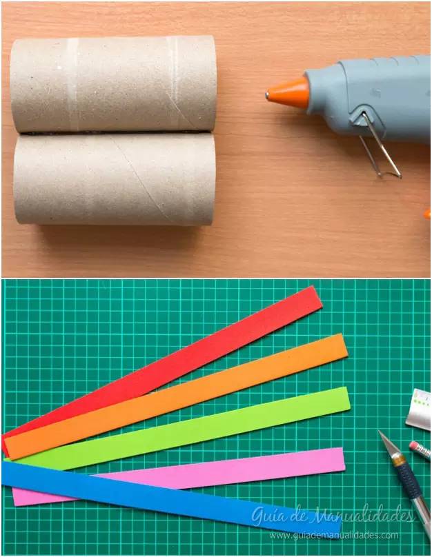 矮卷纸筒废物利用手工幼儿园,用卷筒纸儿童手工作品废物利用