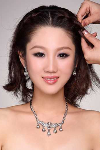 韩式新娘盘发教程化身最靓美娇娘