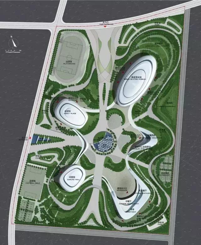 梅洪元丝路花谷孕育寒地建筑第十三届全国冬季运动会冰上运动中心