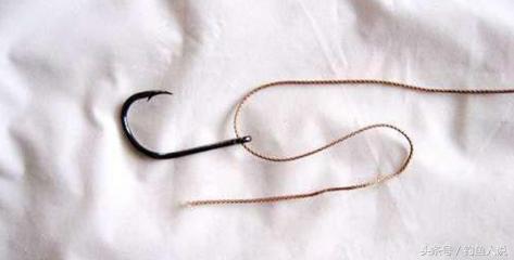 带环鱼钩和直柄鱼钩区别,直柄钩带环绑法