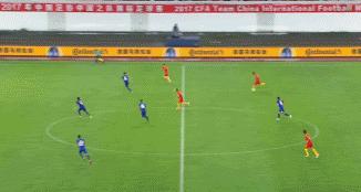 热身赛邓涵文“梅开二度”中国男足8-1菲律宾