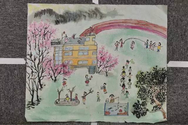 我心中的小学绘画获奖作品,我心中的校园绘画优秀