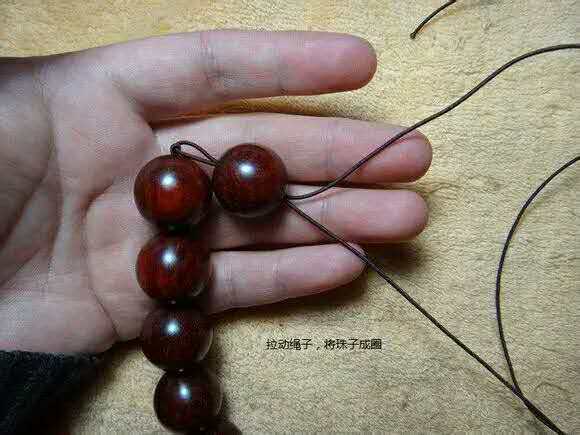 紫檀佛塔打结,小叶紫檀手串侧挂佛头打结方法