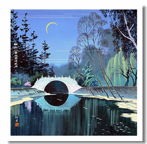 天天漫画网：实力派画家王培堃《水彩风景画---广西八景之滨》