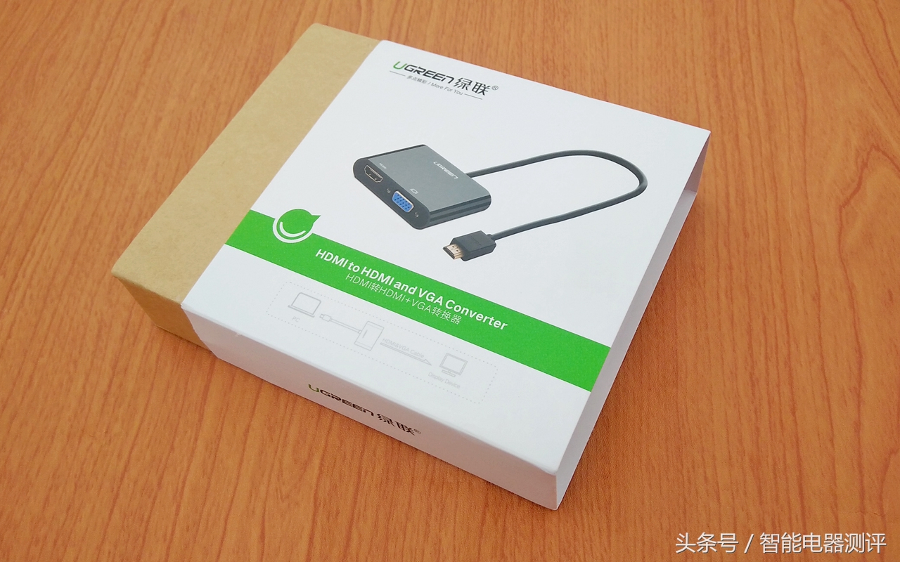 绿联hdmi转vga手机连显示器,闲置的显示器变成智能电视