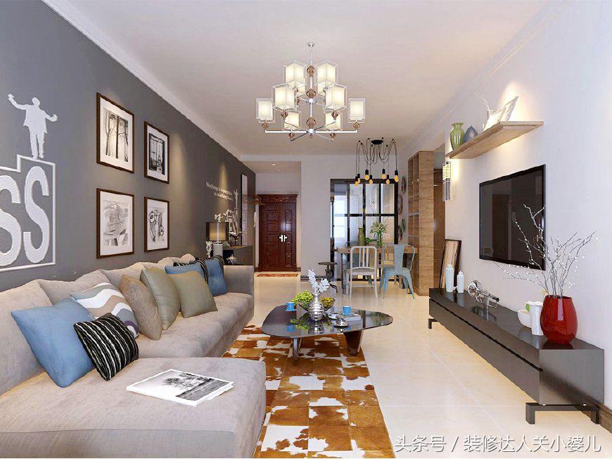 沈阳法兰香颂88平方米北欧风格装修效果图——林凤全案整装关关