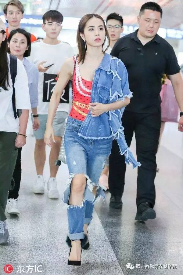 女明星私服蔡依林,明星私服吴宣仪