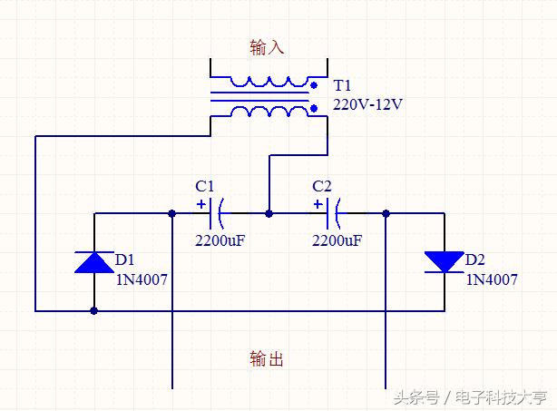 最简单的升压电路只需要一个电容,四个元件自制升压电路