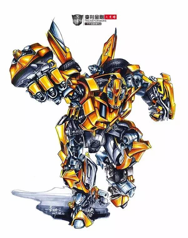 变形金刚手绘版,变形金刚手绘原稿