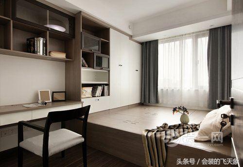 单身女青年北欧风格文艺家,沈阳中海和平之门85平2室2厅,电视背景墙凿个书架