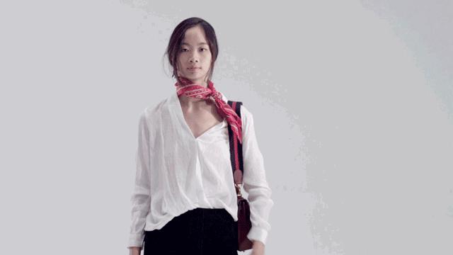 懒人小方巾的系法,年轻人小方巾的各种系法冬季