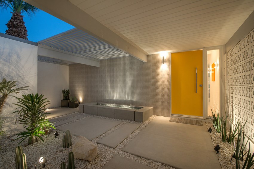 把院子和客厅连通,把屋子和客厅融为一体