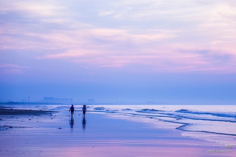 霞浦滩涂霞光,滩涂霞光