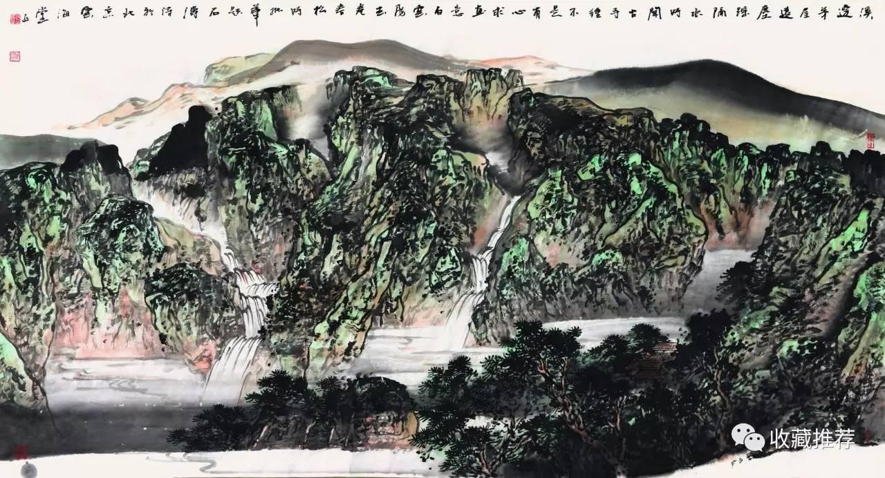 著名画家时振华与他的山水画
