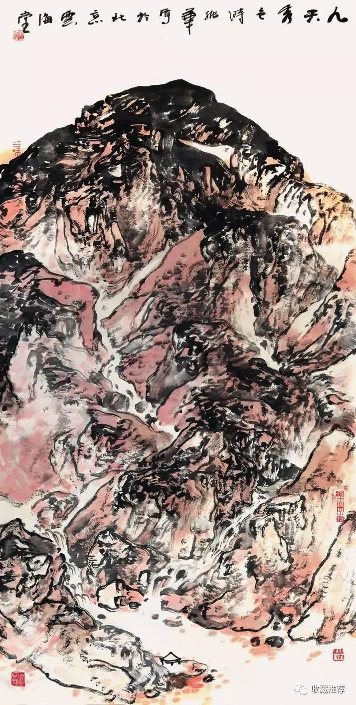 著名画家时振华与他的山水画