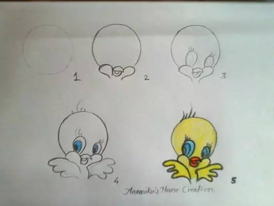 椭圆和圆形能画成什么小动物,儿童简笔画画一些可爱的小东西