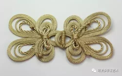 手工盘扣最简单版,用布做盘扣慢动作教程