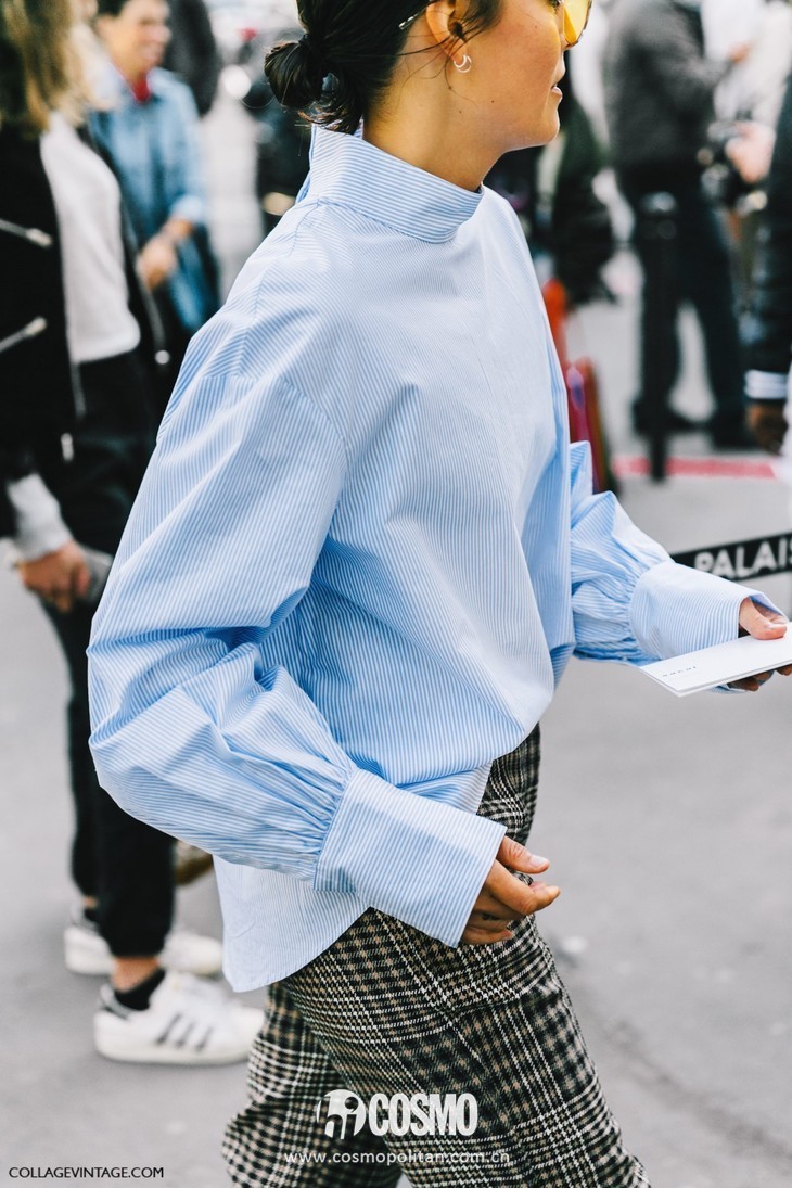 简单大方时尚白衬衫,时髦花边白衬衫