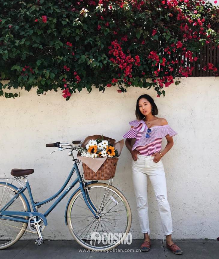 简单大方时尚白衬衫,时髦花边白衬衫