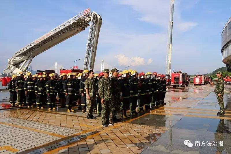广东大型城市消防灭火救援演练,消防演练拍摄