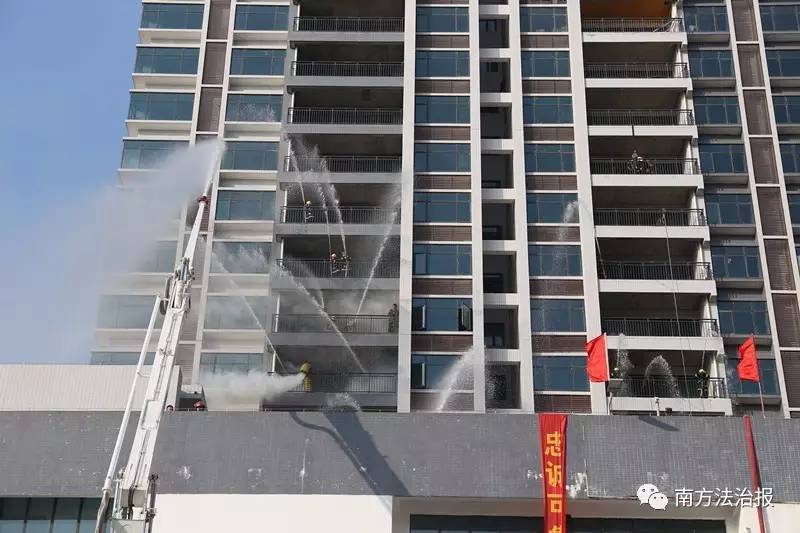 广东大型城市消防灭火救援演练,消防演练拍摄