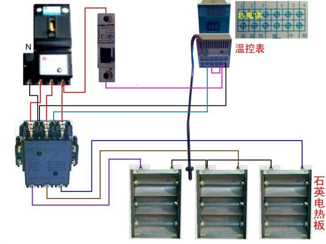 断路器线圈与电表接线图,三相四线制电表和断路器接线图