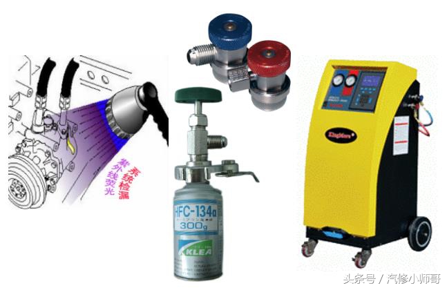 汽车空调没冷媒了自己怎么加,汽车空调如何不抽真空加冷媒教程