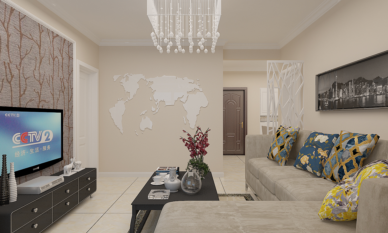 凤凰城装修效果图118平,众美凤凰城一期圆弧形阳台