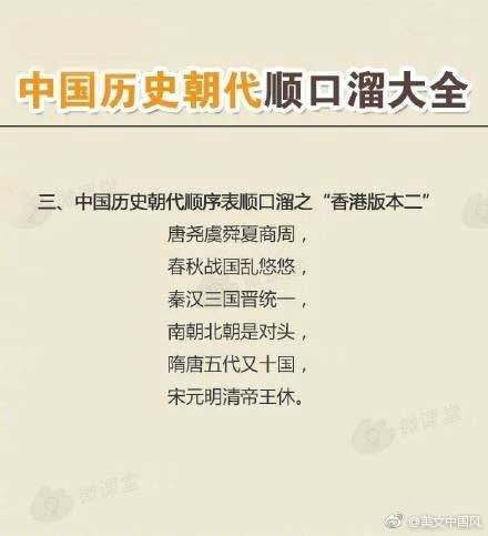中国历史朝代顺口溜带拼音慢节奏,中国历史朝代顺口溜的解释