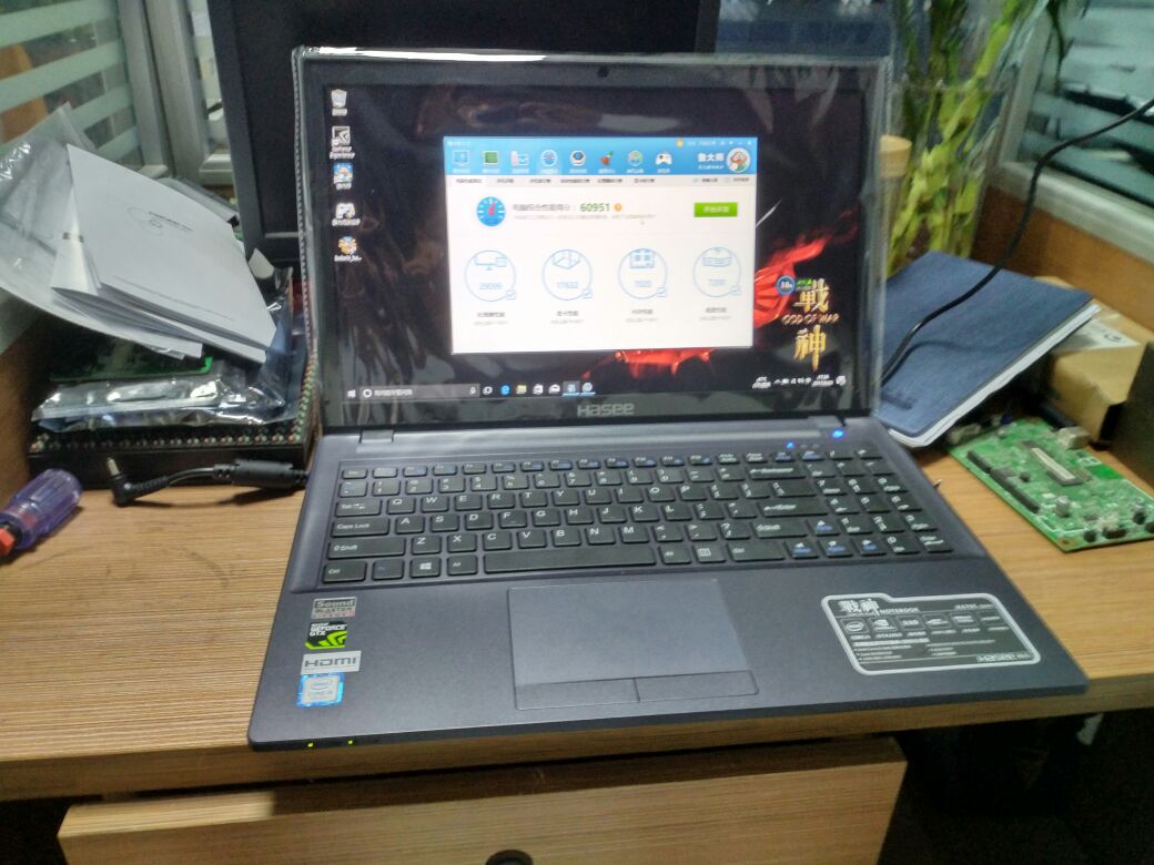 笔记本塞下台式机i5-7400处理器，神舟果然会玩