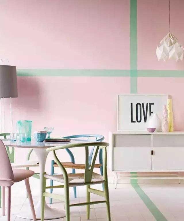 装饰胶带创意用法,胶带纸装饰墙壁