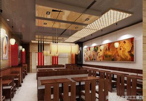 小饭店简洁特色装修效果图,小型餐馆房间装修设计效果图